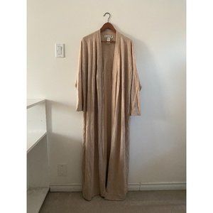 Floor length cashmere robe/cardigan